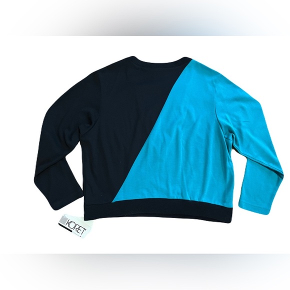 Women’s NWT vintage Koret Petites colour block top - size medium - Picture 4 of 5